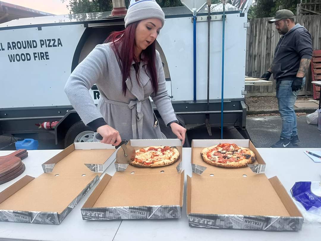 Wood fire pizza catering