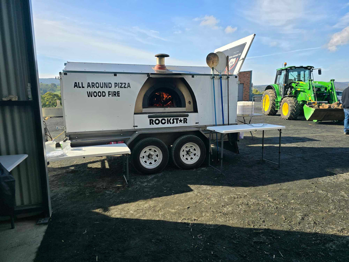 Wood fire pizza catering