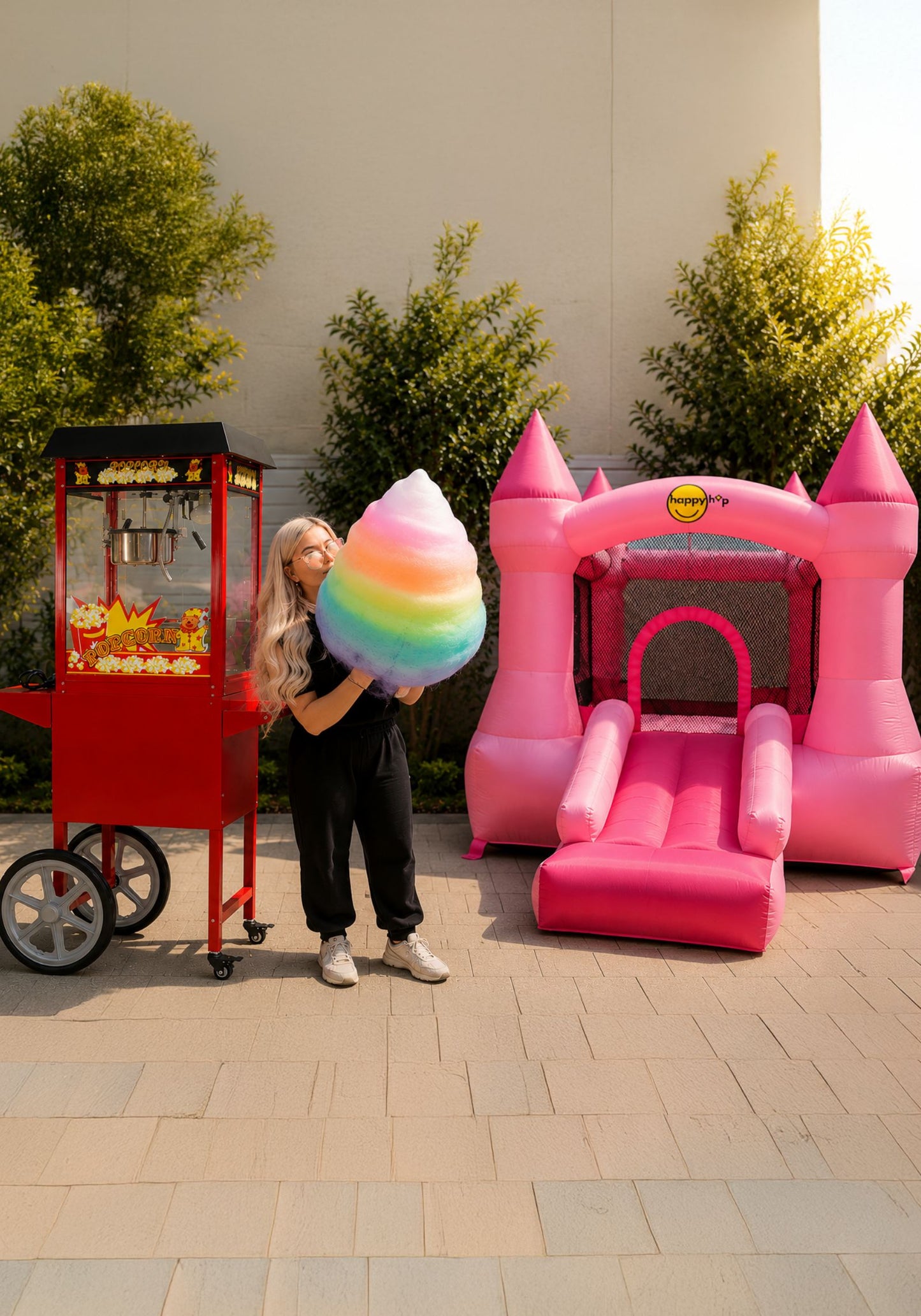 Popcorn or Fairy Floss & Jumping Castle Bundle