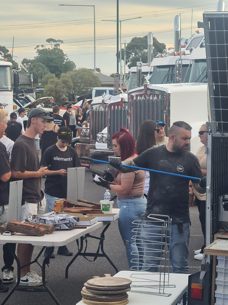 Wood fire pizza catering
