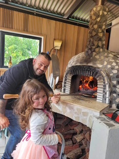 kids pizza making and cooking