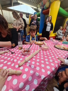 kids pizza making and cooking