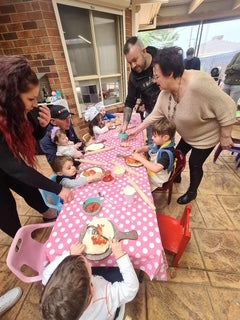 kids pizza making and cooking