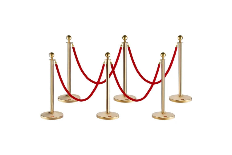 red velvet rope and crown control barriers