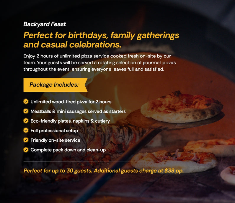 Wood Fire Pizza Catering Packages
