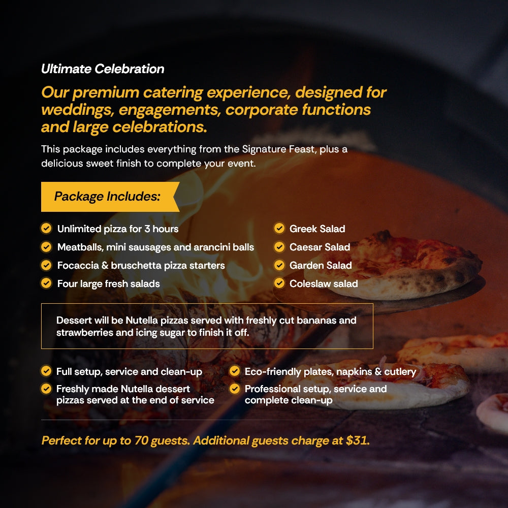 Wood Fire Pizza Catering Packages