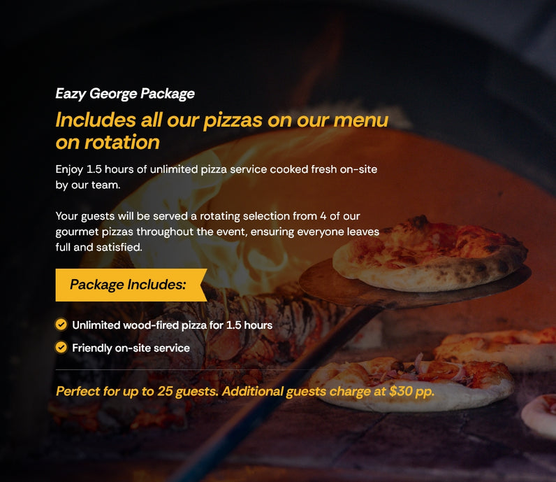 Wood Fire Pizza Catering Packages