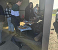 Wood fire pizza oven hire