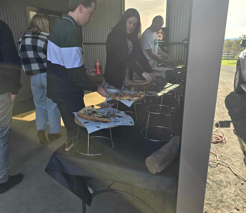 Wood fire pizza oven hire