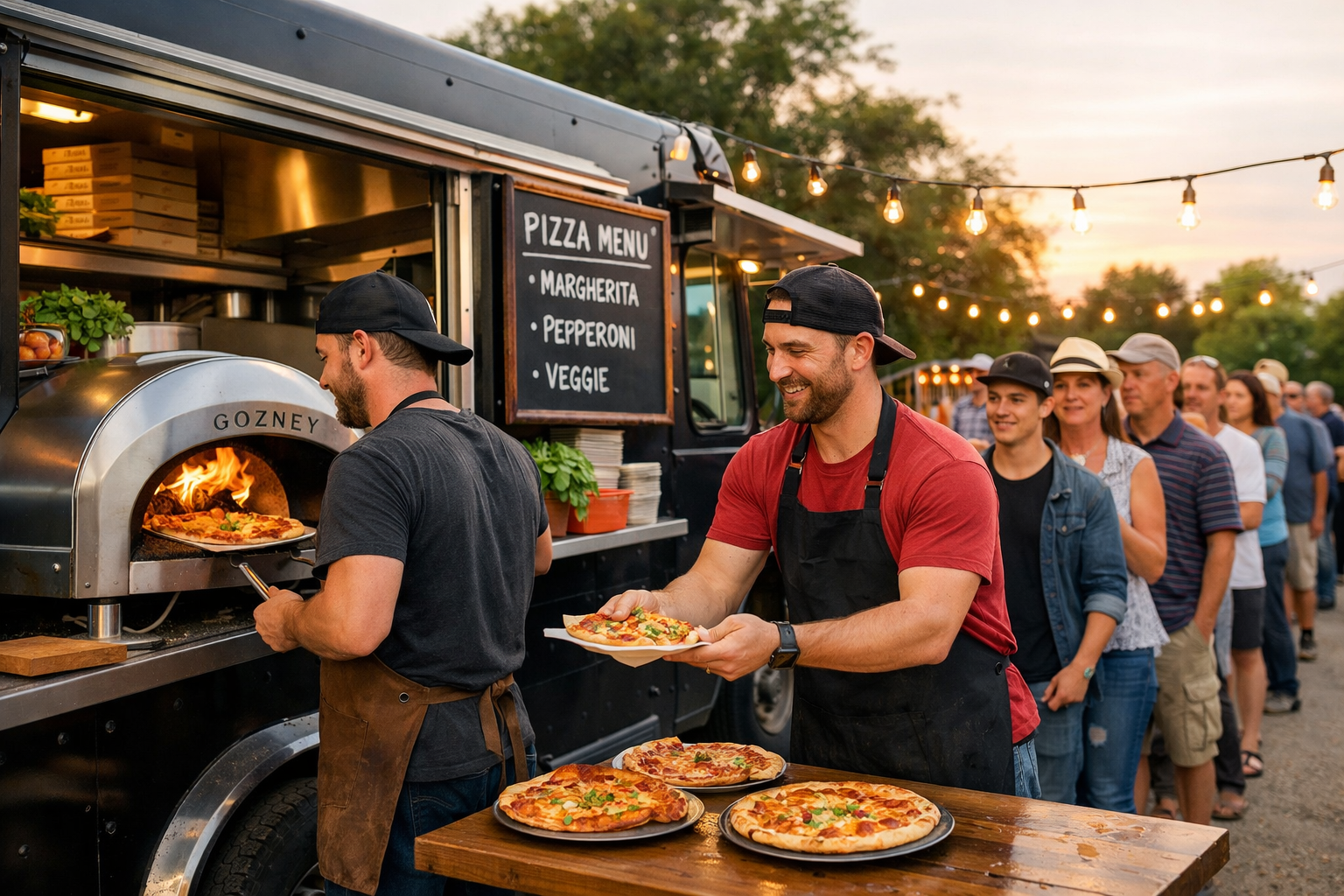 Wood fire pizza catering packages - L.A party and events hire