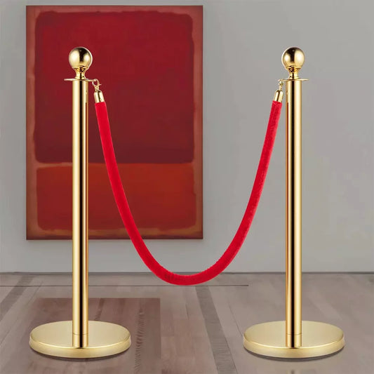 red velvet rope and crown control barriers